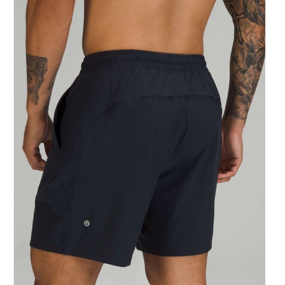 Lululemon Pace Breaker 7" Lined Shorts Mens Black Athletic Running Training